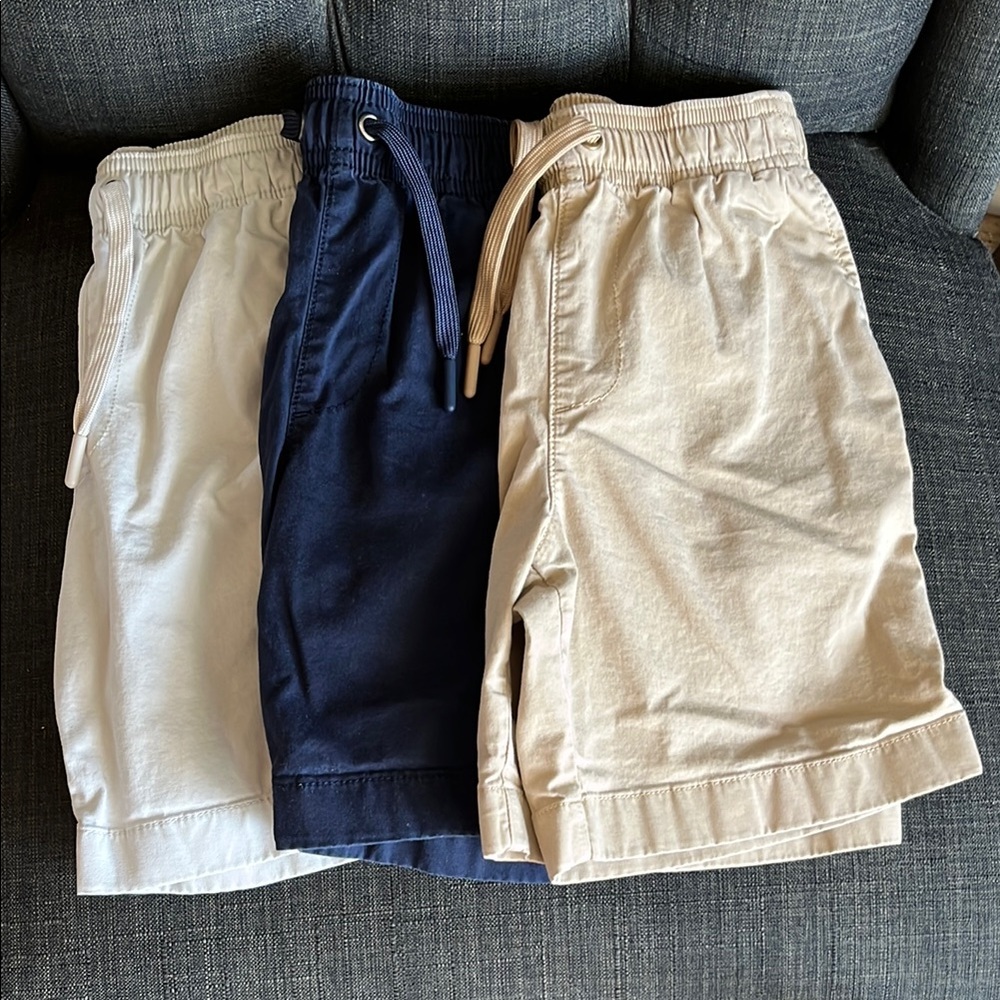 Crewcuts (J. Crew) Pull-on Dock Shorts Lot of 3 Kids 6